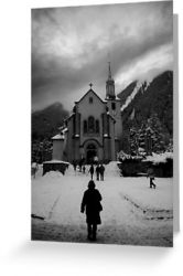 Going to Church - Greeting Card
