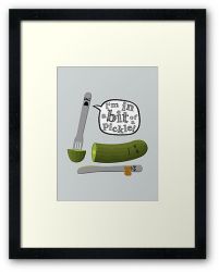 Don't Play with Dead Pickles - Framed Print
