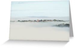 Mayfield in the Mist - Greeting Card